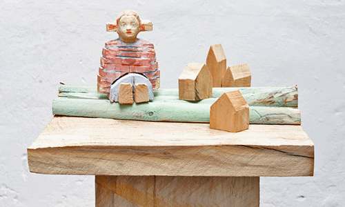 osiander_haeuser_2009 Gut Scheyern - Kunstwerke von Reinhard Osiander