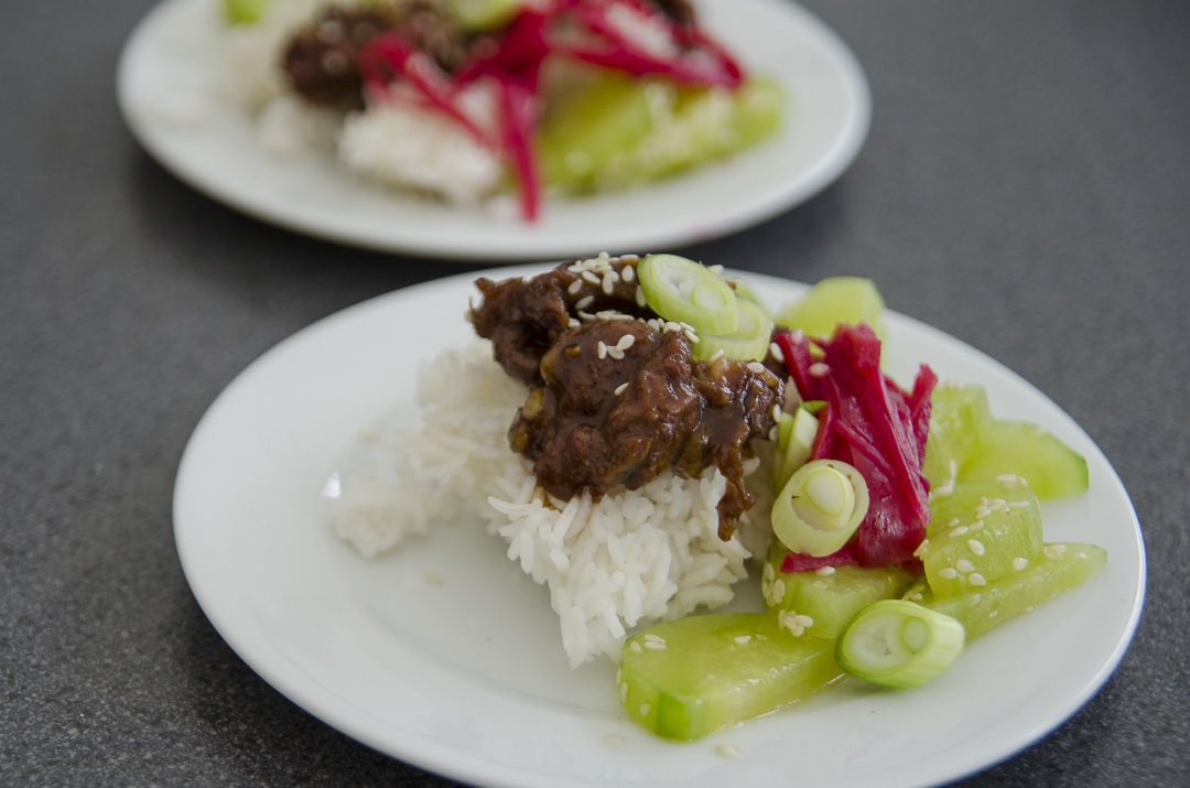 Okinawa Ginger Wagyu Beef aus dem Wok - ISARBLOG